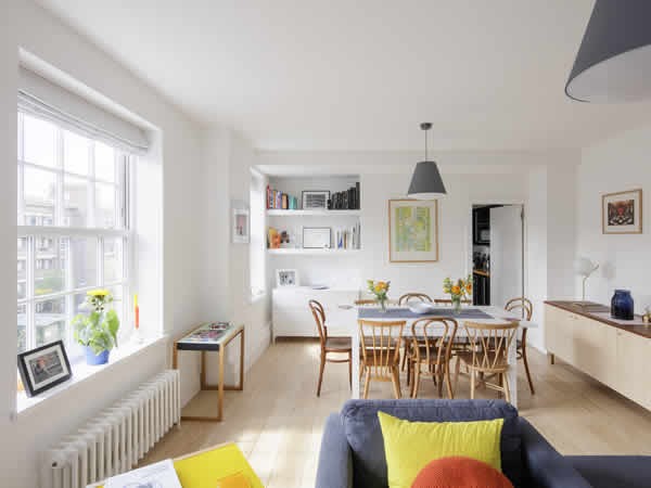 Bright residential space with natural light